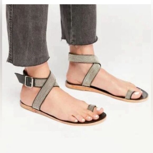 NWOT Free People Sunset Cruise Sandals size 37 - Picture 2 of 6